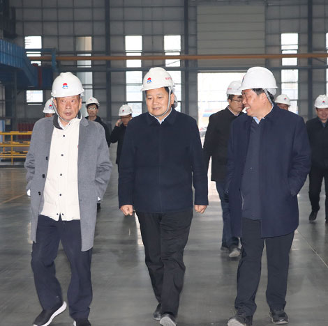 巩义市委书记袁聚平到公司参观领导